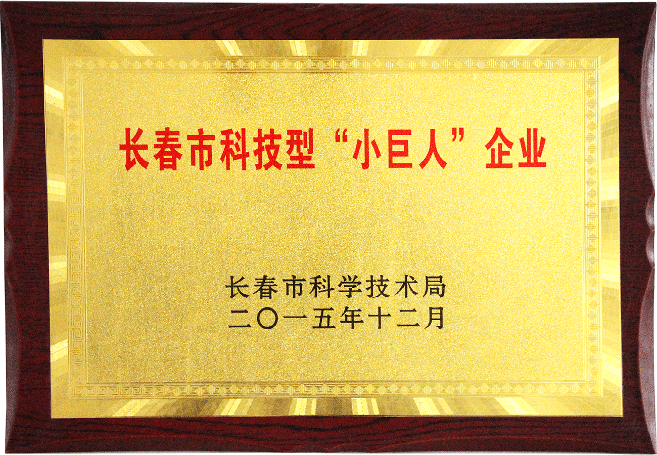 長(zhǎng)春市科技型“小巨人”企業(yè)